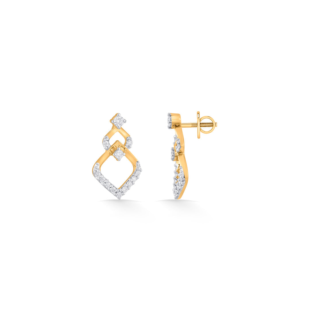 stardew diamond stud earrings