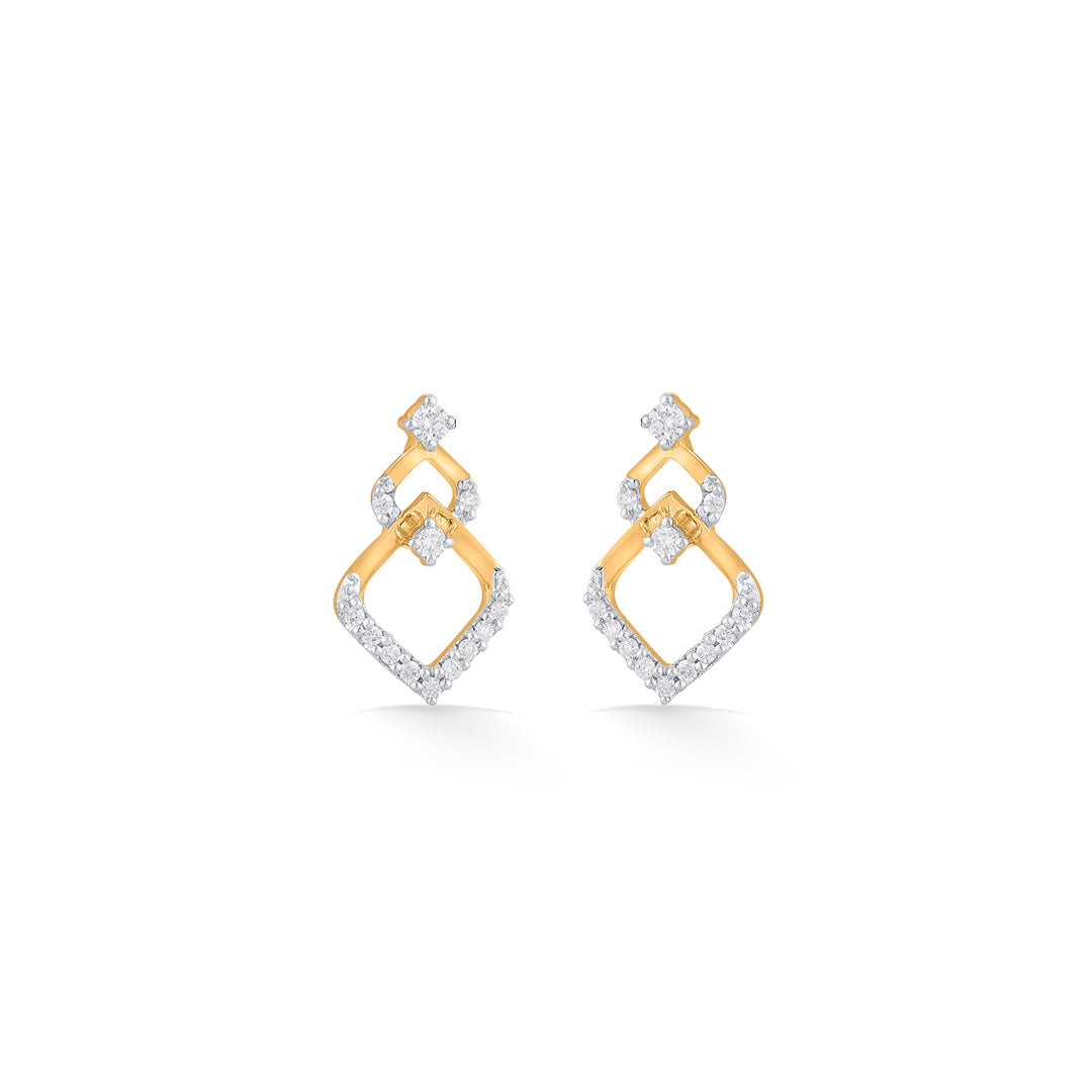 stardew diamond stud earrings