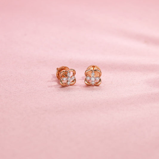 Luminous Stark Diamond Stud Earrings