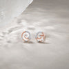 Crystal Twist Diamond Stud Earrings