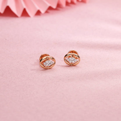 Celestial Embrace Diamond Stud Earrings