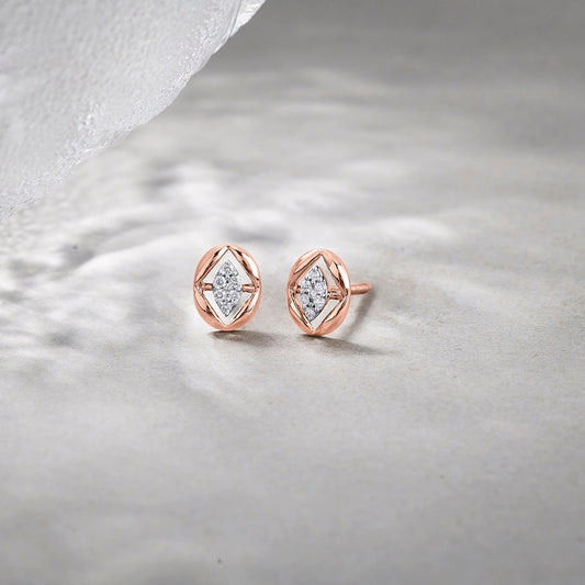 Celestial Embrace Diamond Stud Earrings