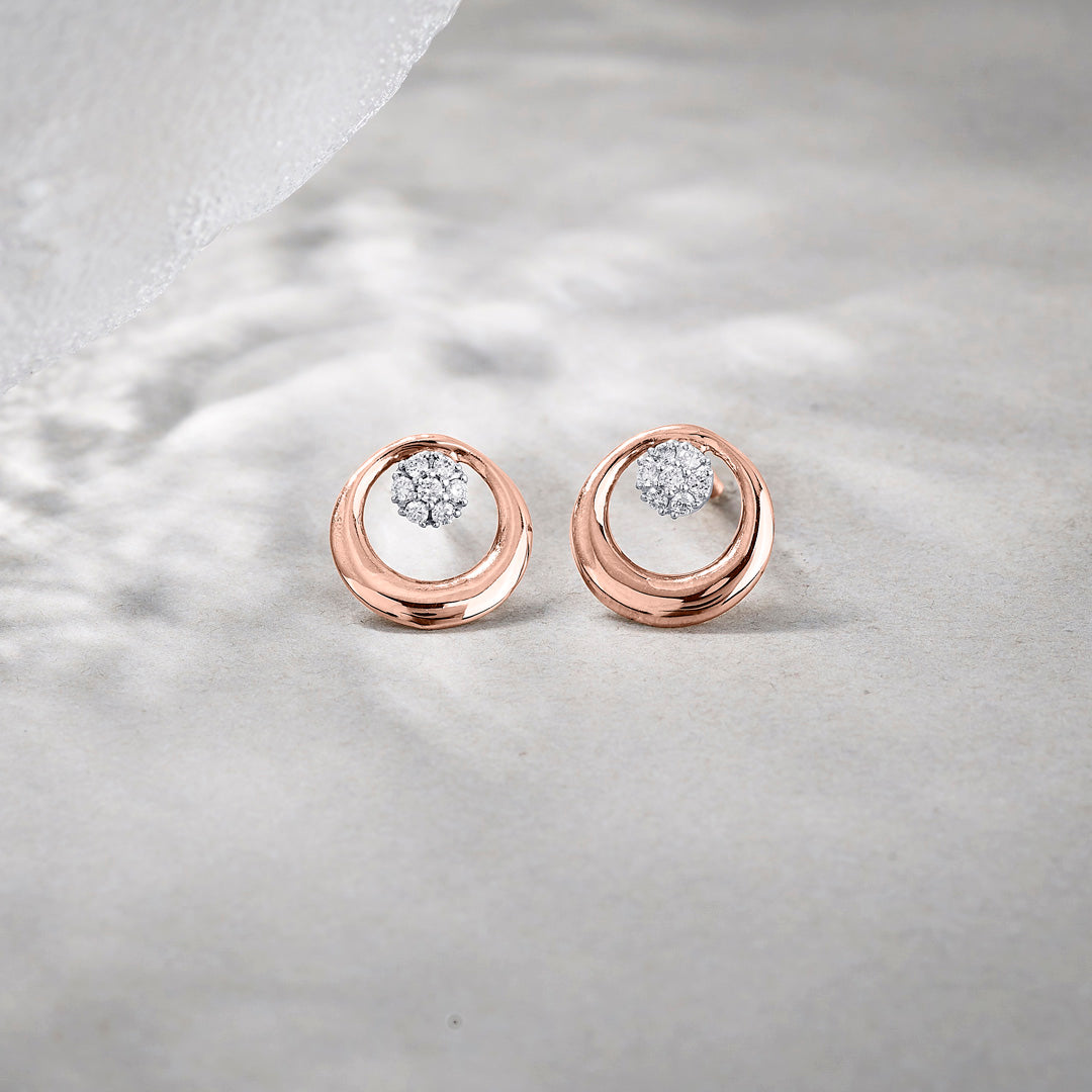 Radiant Ovals Diamond Stud Earrings