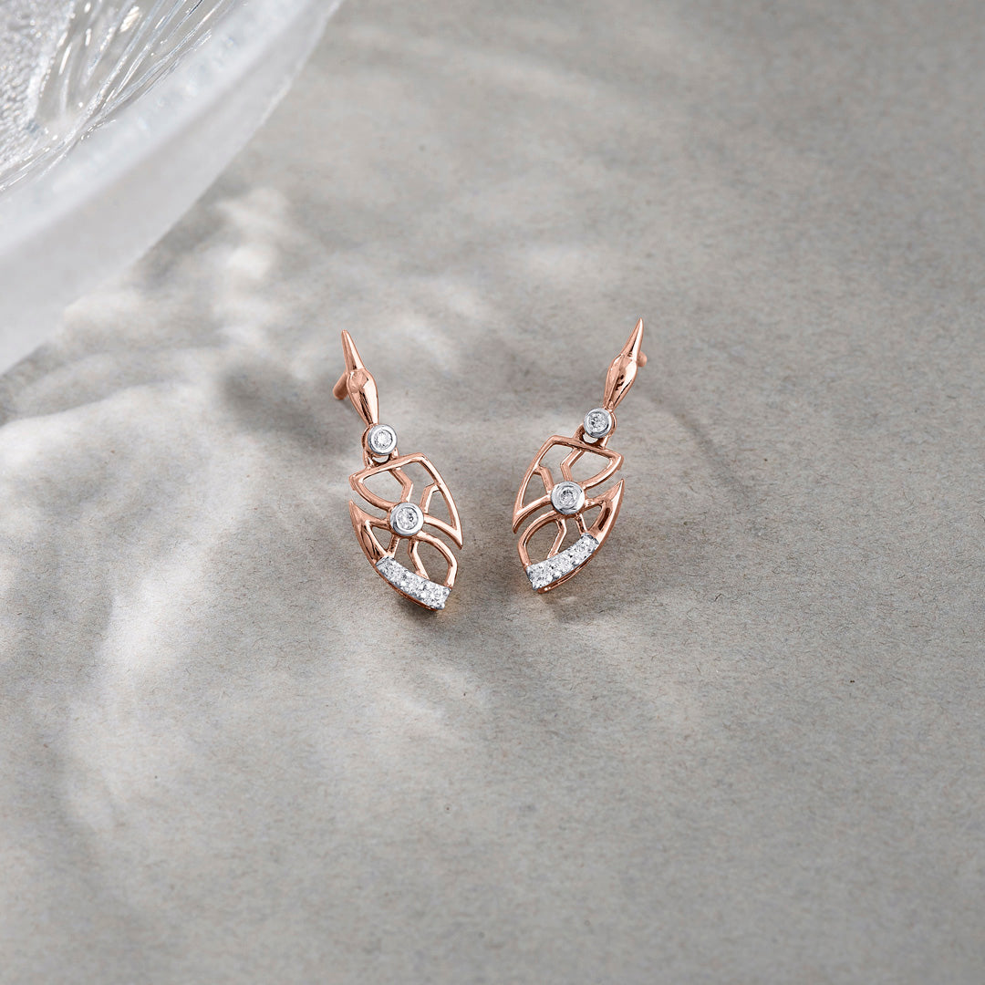 Stark Sepals Diamond Drops & Dangler Earrings