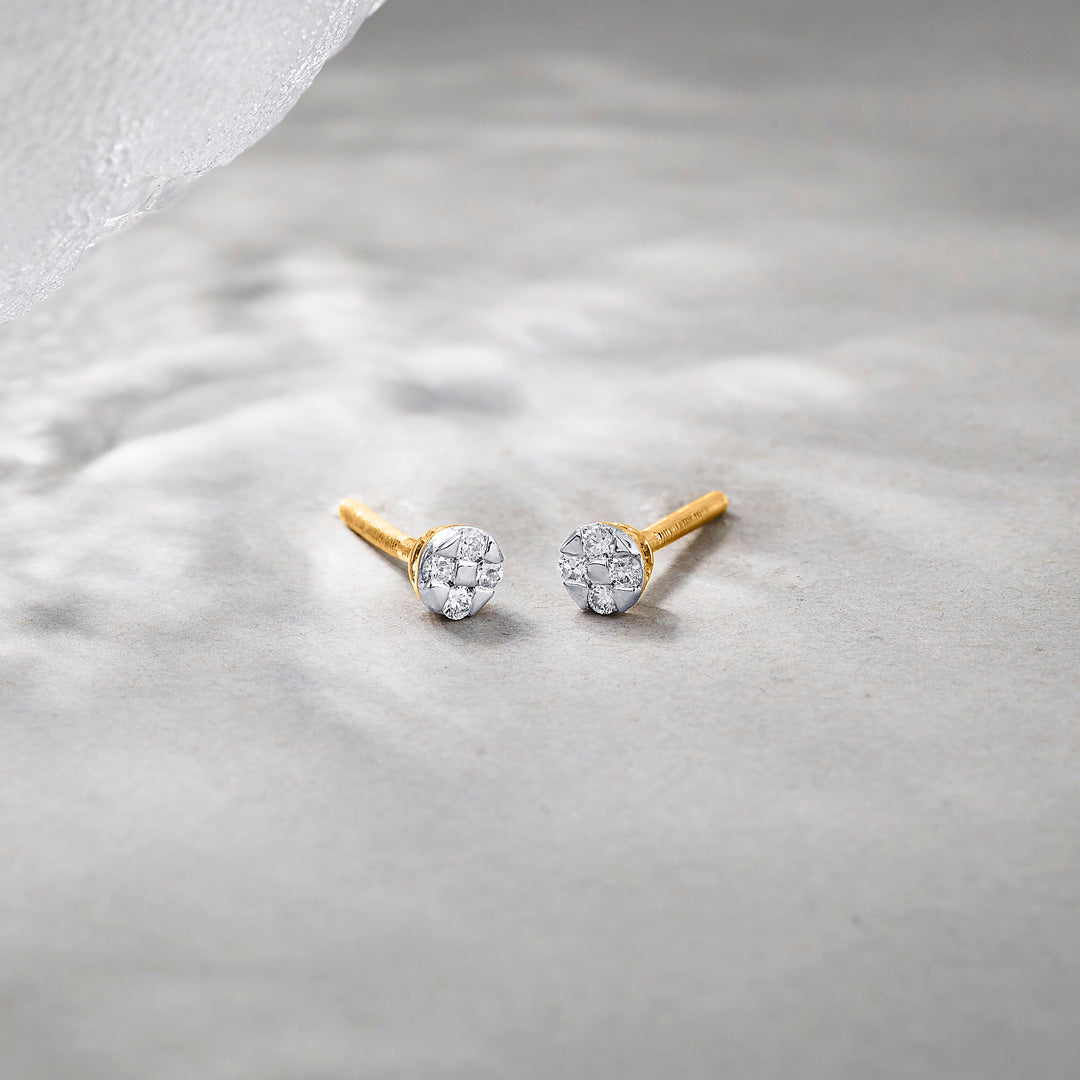 Eternal Glint Diamond Stud Earrings