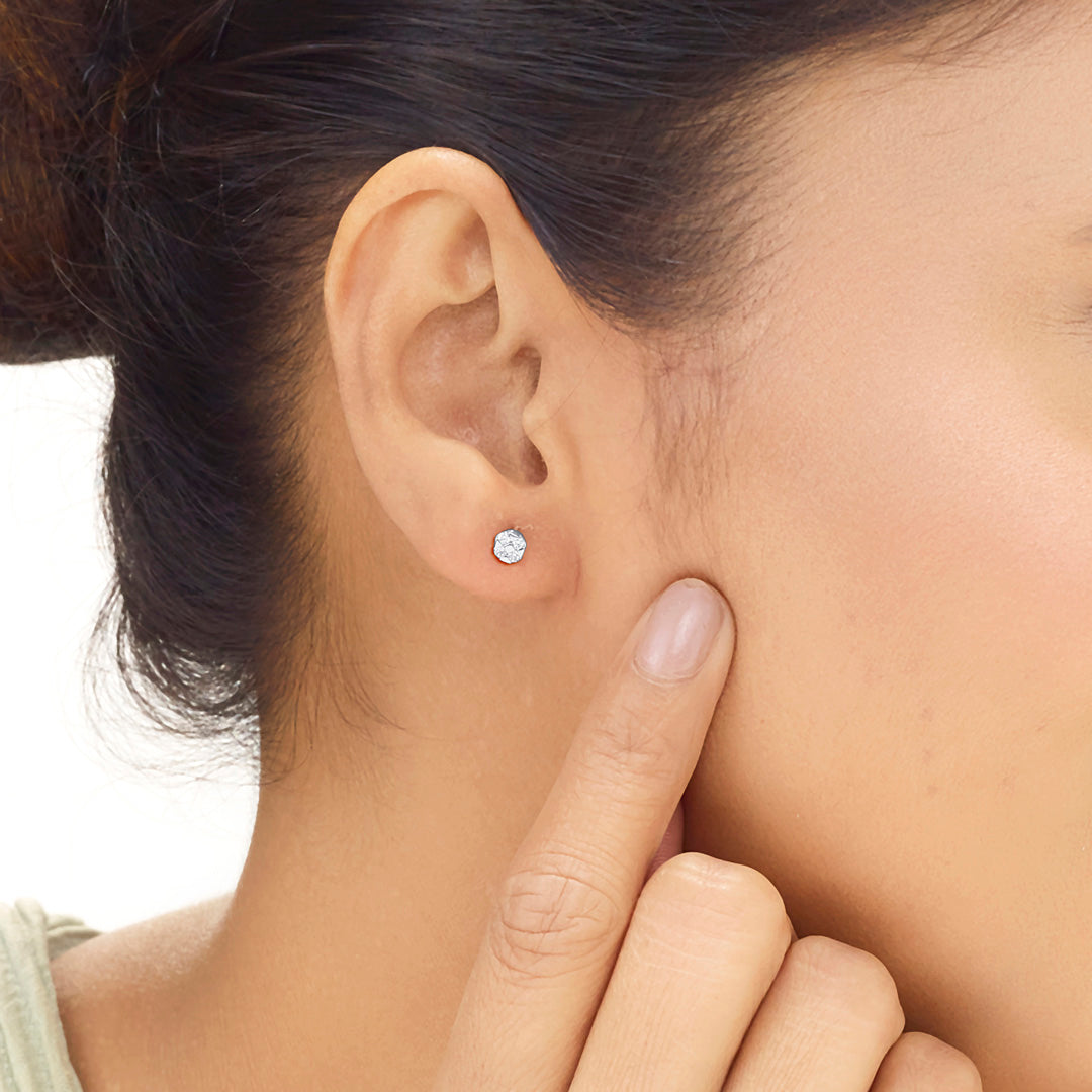 Eternal Glint Diamond Stud Earrings