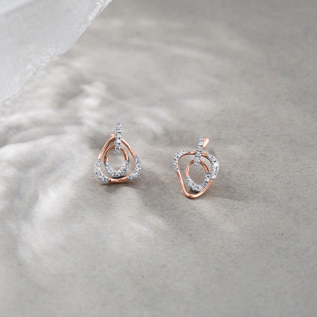 Ternion Sprak Diamond Drops & Dangler Earrings