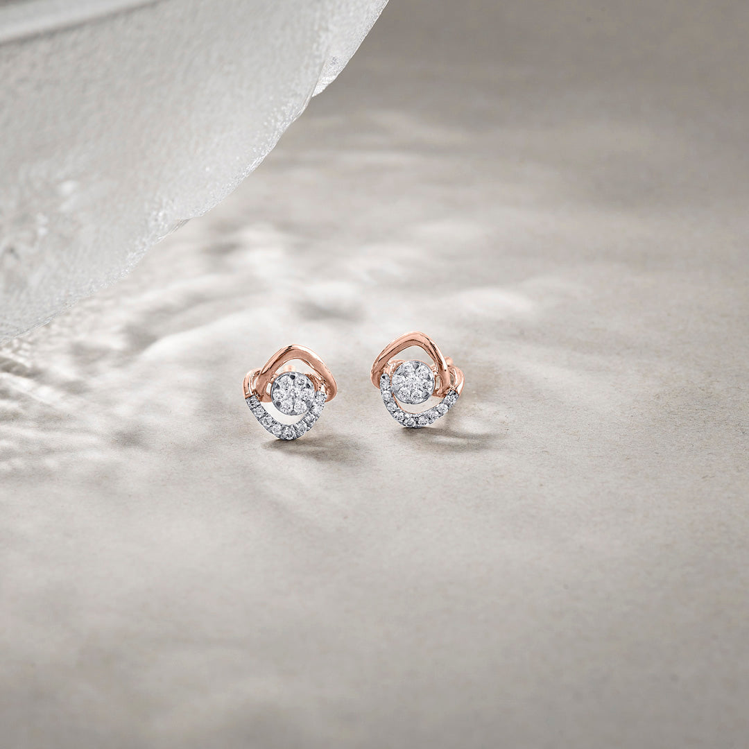 Stellar Spark Diamond Stud Earrings