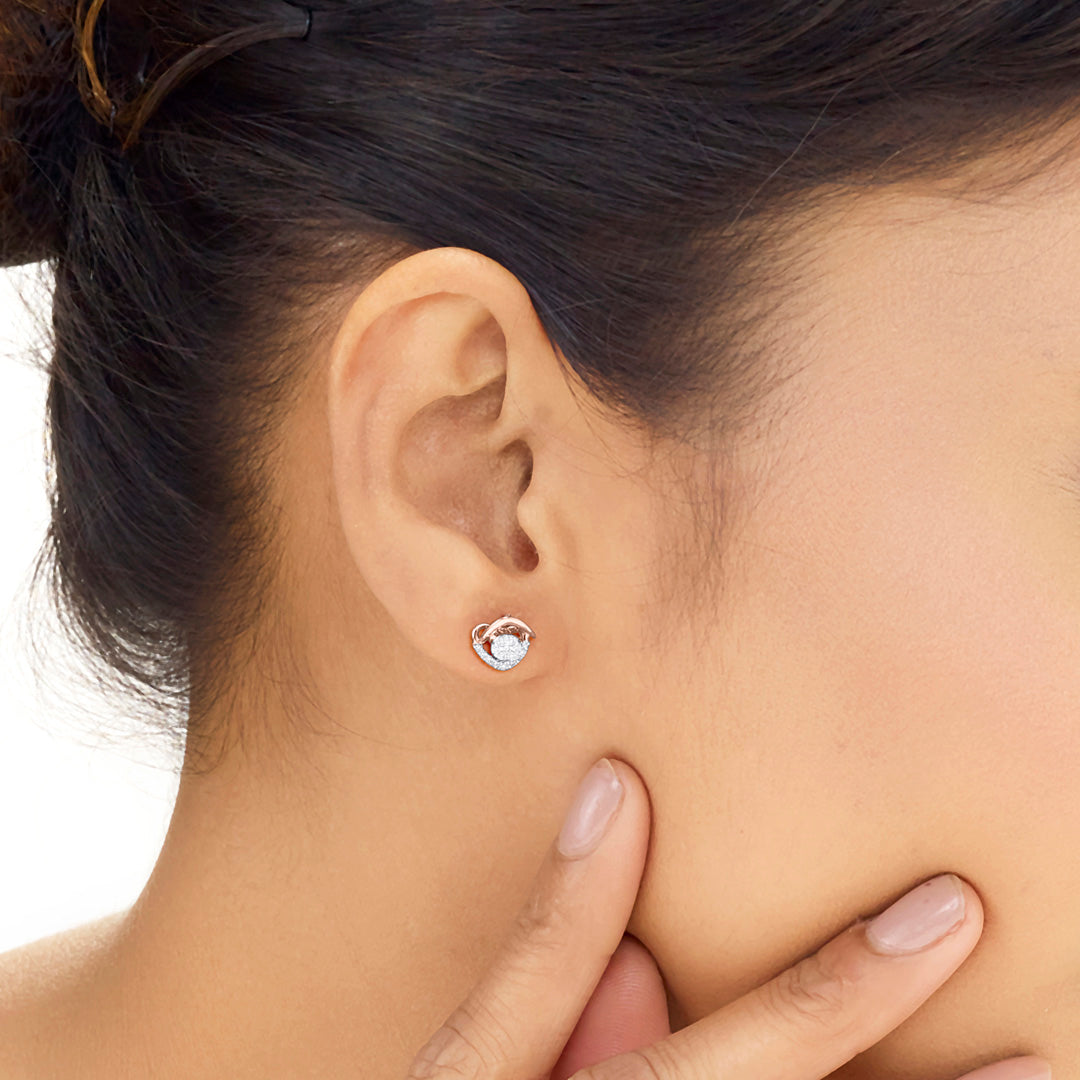 Stellar Spark Diamond Stud Earrings