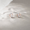 Glowing Swipes Diamond Earrings Studs