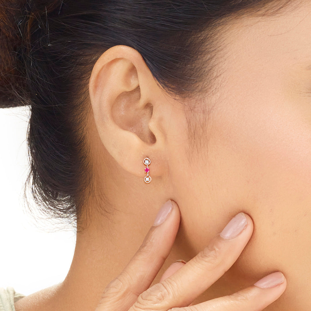 Entangled Love Diamond Drops & Dangler Earrings