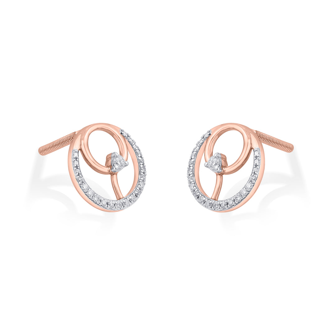 celestial glow diamond stud earrings