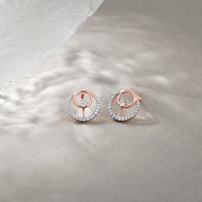Celestial Glow Diamond Stud Earrings