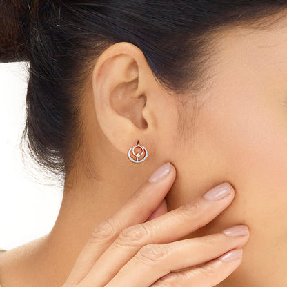 Celestial Glow Diamond Stud Earrings