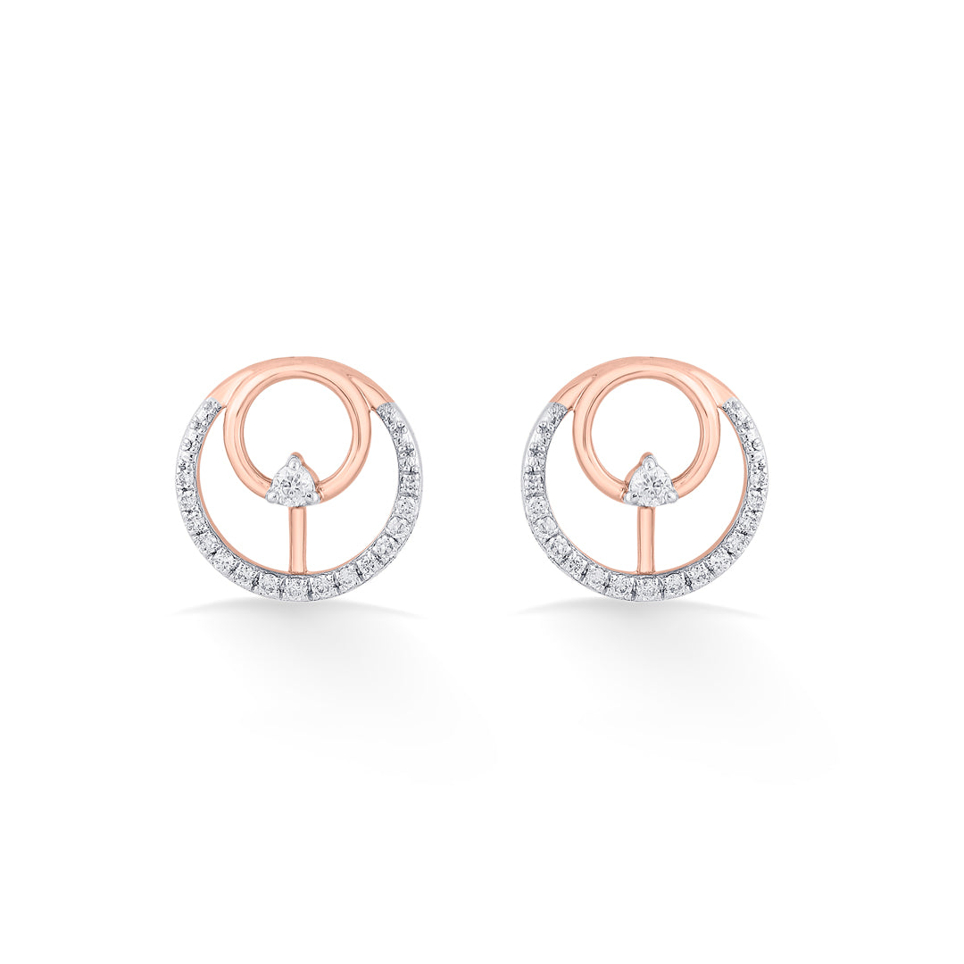 celestial glow diamond stud earrings