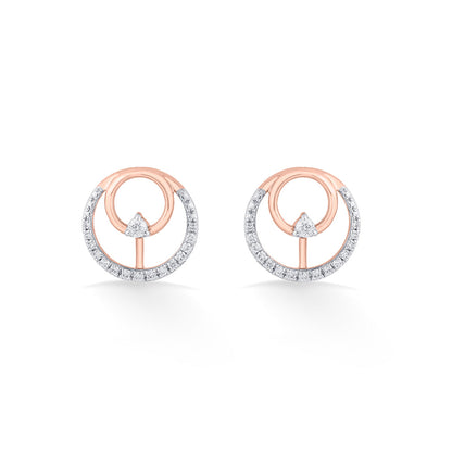 Celestial Glow Diamond Stud Earrings