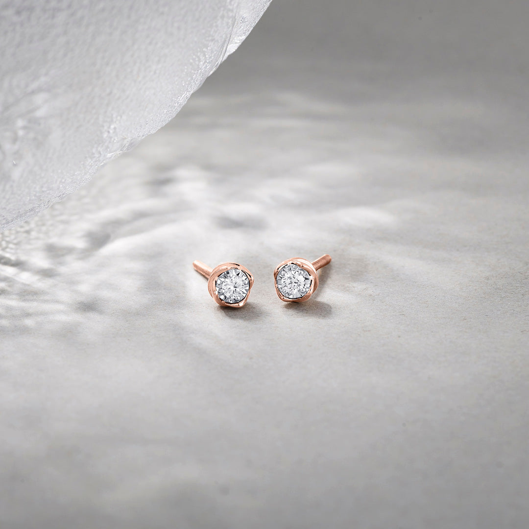 Moongrace Diamond Stud Earrings