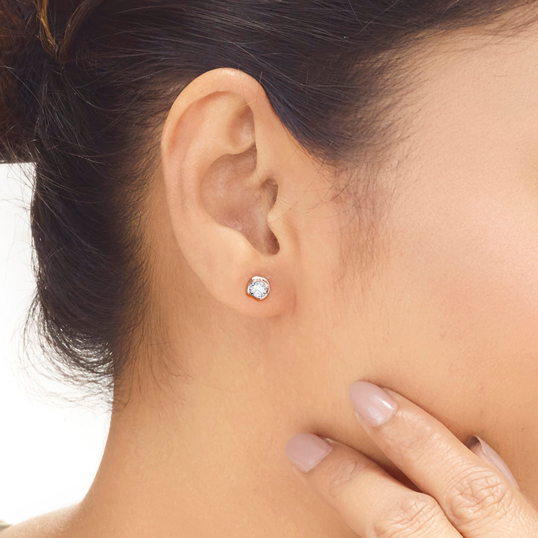 Moongrace Diamond Stud Earrings