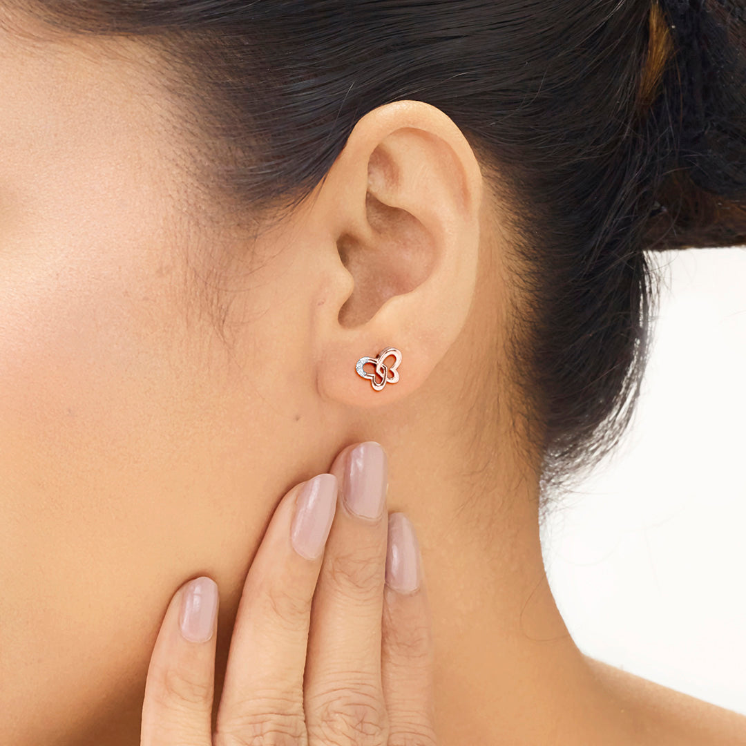 Butterfly Glow Diamond Stud Earrings