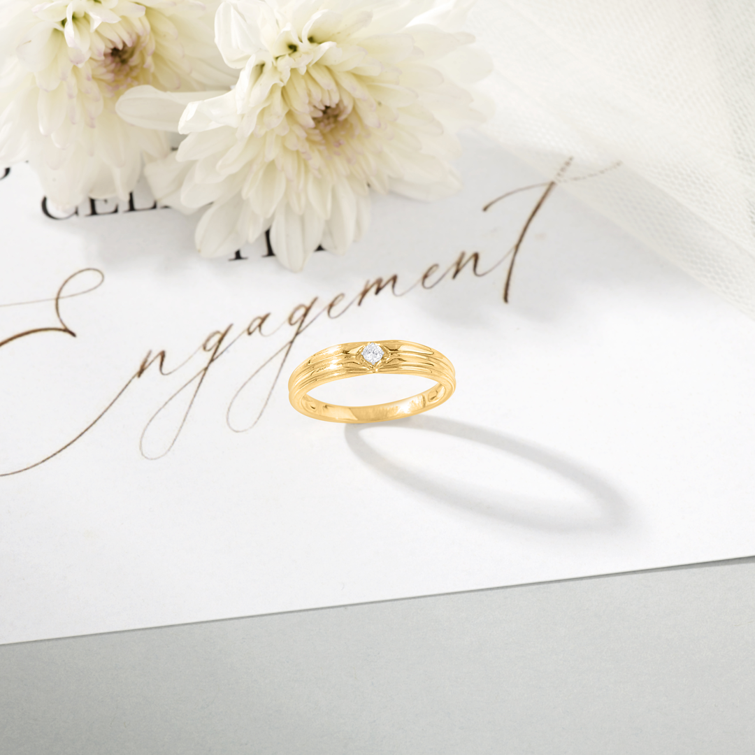 Lasting Embrace Engagement Diamond Ring for Men