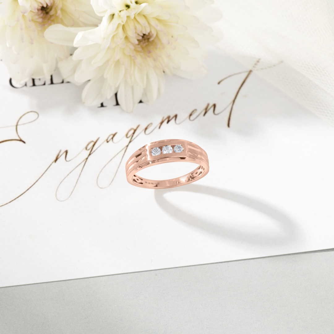 Tied in Love Engagement Diamond Ring for Men