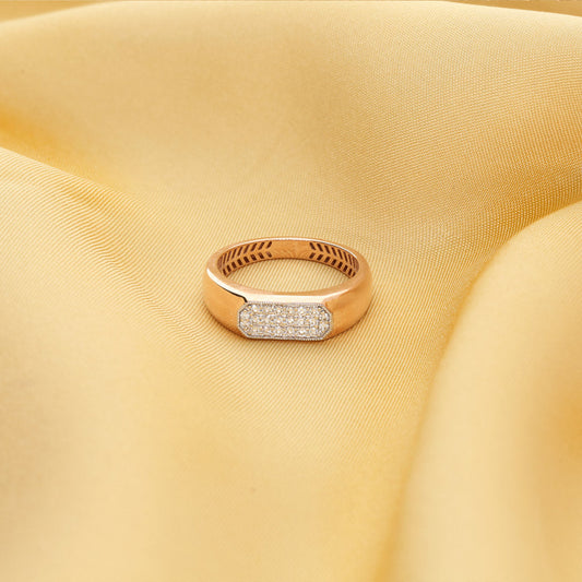 Imperial Panel Men's Diamond Ring