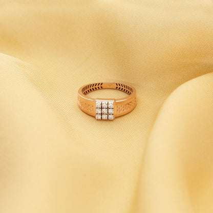 Noble Square Mens Diamond Ring