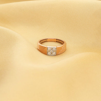 Titan Grid Mens Diamond Ring