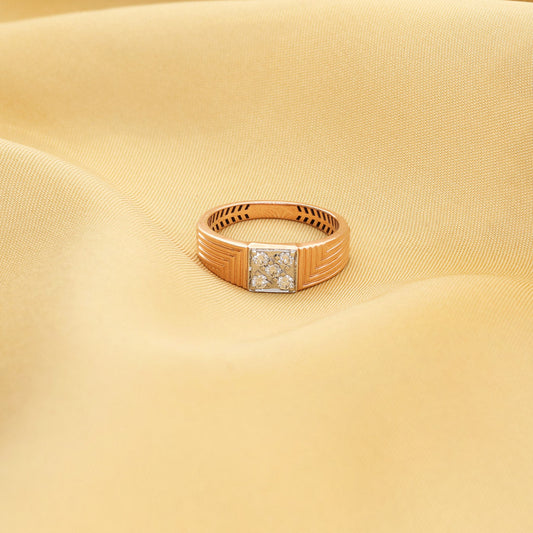 Titan Grid Mens Diamond Ring