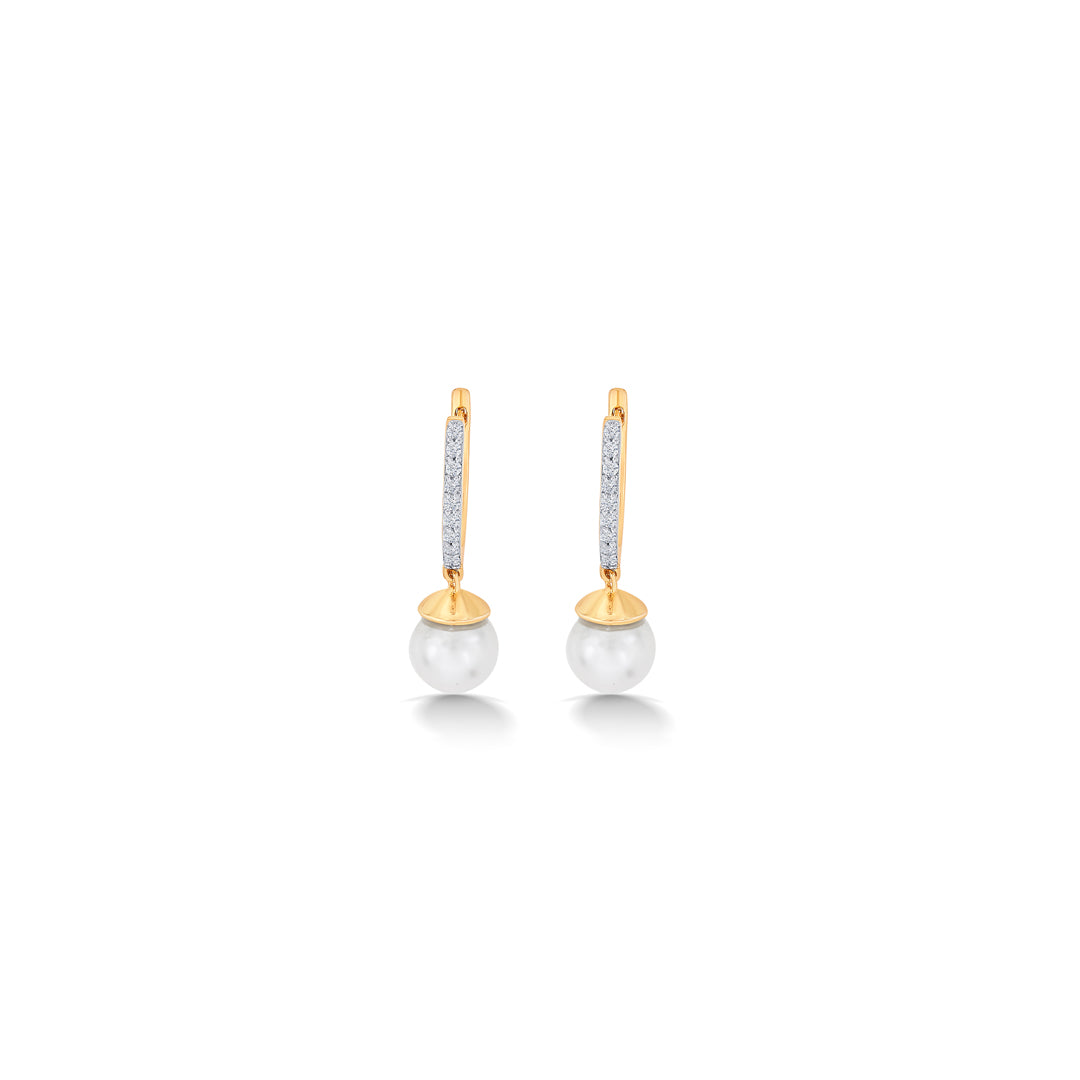 timeless yellow gold & diamond drops & dangler earring