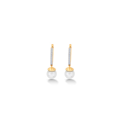 Timeless Yellow Gold & Diamond Drops & Dangler Earring