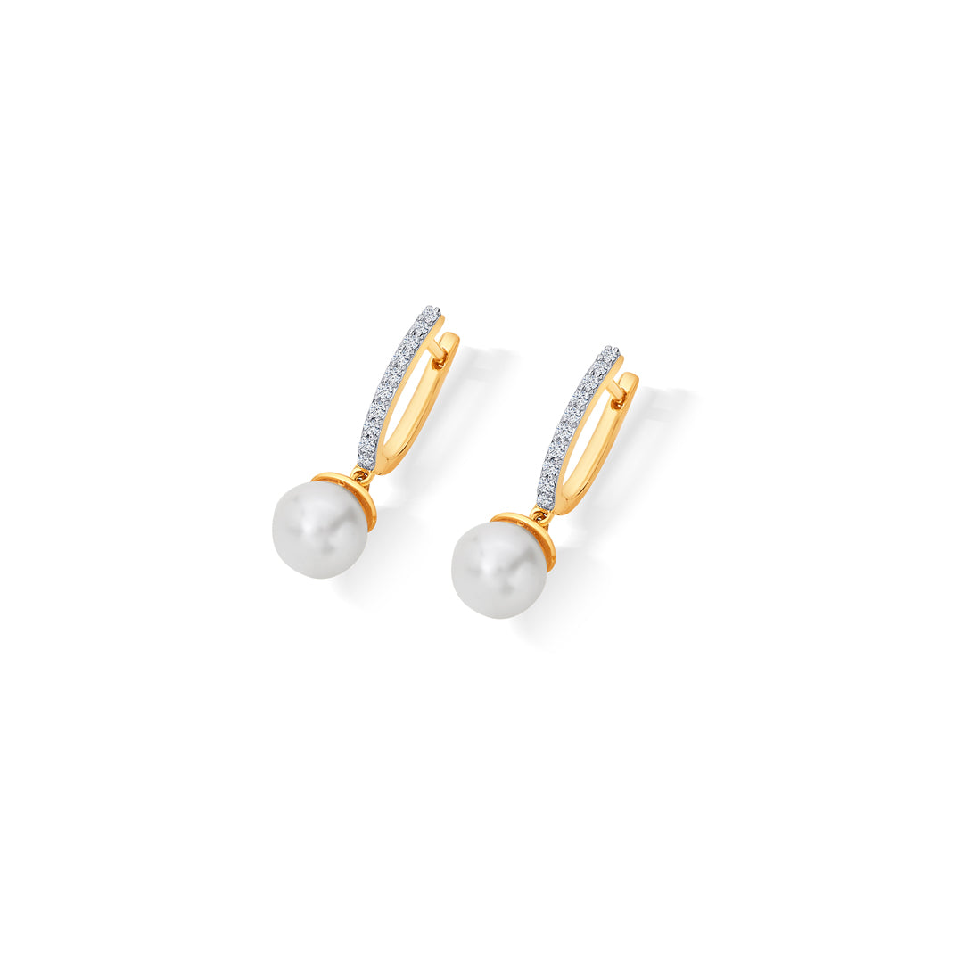Timeless Yellow Gold & Diamond Drops & Dangler Earring