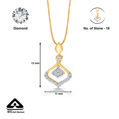 Verlyn Yellow Gold & Diamond Casual Pendant