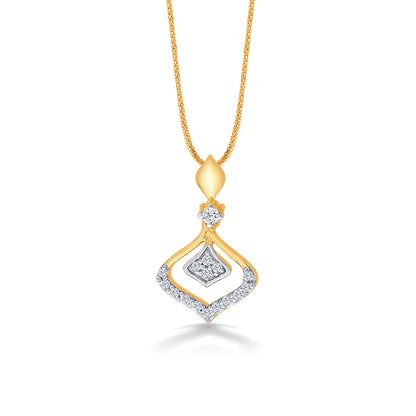 Verlyn Yellow Gold & Diamond Casual Pendant