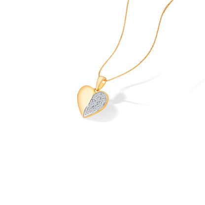 Ormella Heart Hug Gold & Diamond Pendant