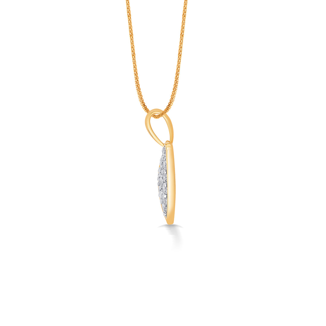 ormella heart hug gold & diamond pendant