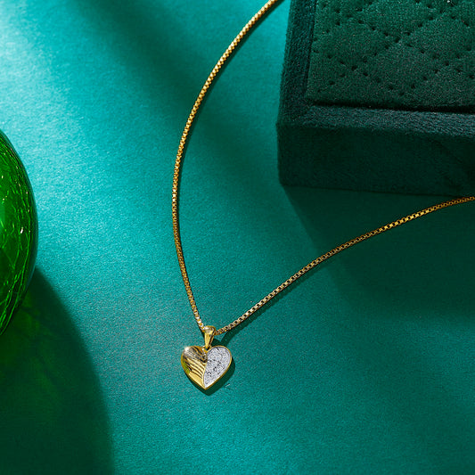 Ormella Heart Hug Gold & Diamond Pendant