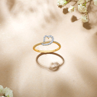 Twist-of-Heart-Gold-&-Diamond-Ring