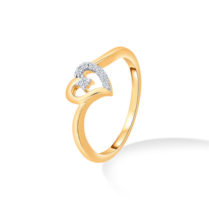 Forever-in-Heart-Gold-&-Diamond-Ring