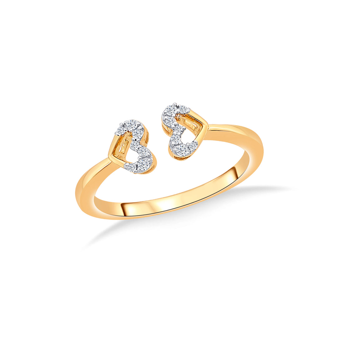 Unity Yellow Gold & Diamond Ring for Women