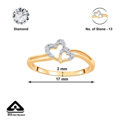 Heart-Entwine-Gold-&-Diamond-Ring