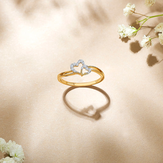 Heart-Entwine-Gold-&-Diamond-Ring