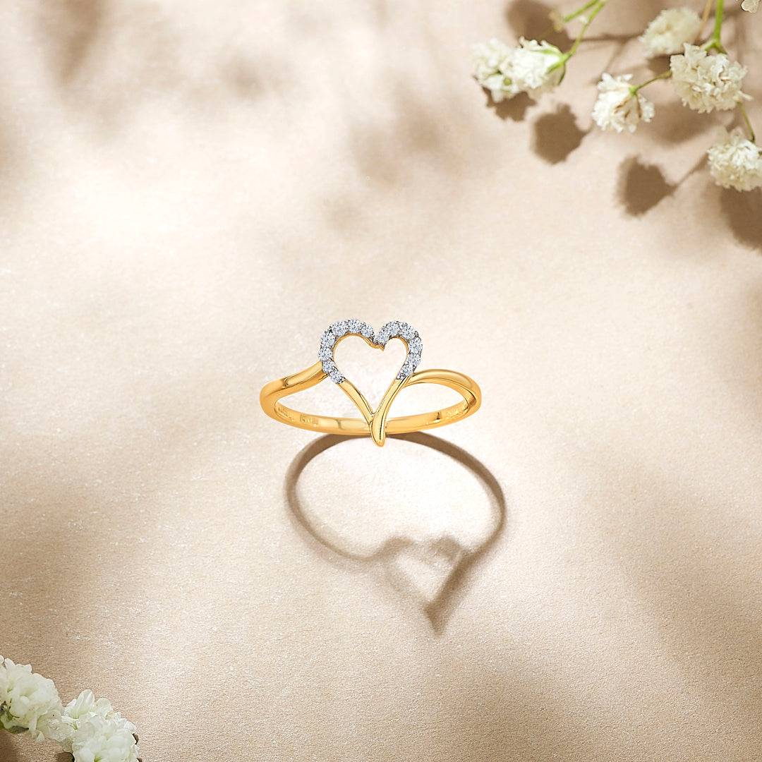 Bound by Heart Gold & Diamond Ring