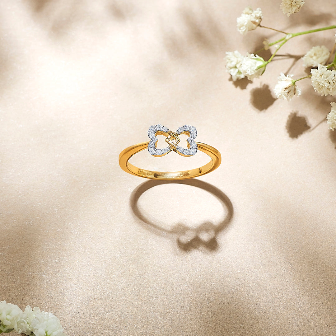 Diamond Bowtide Gold & Diamond Ring