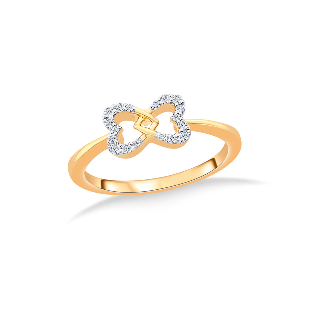 Diamond Bowtide Gold & Diamond Ring