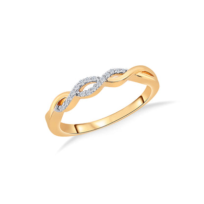 Twiselle Loop Gold & Diamond Ring