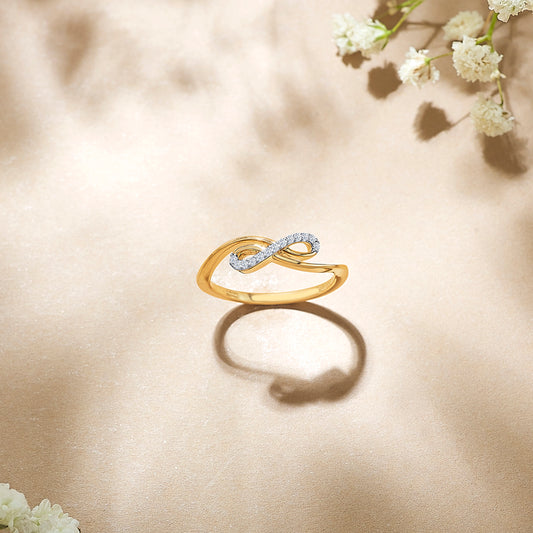 Infinity-Looplight-Gold-&-Diamond-Ring