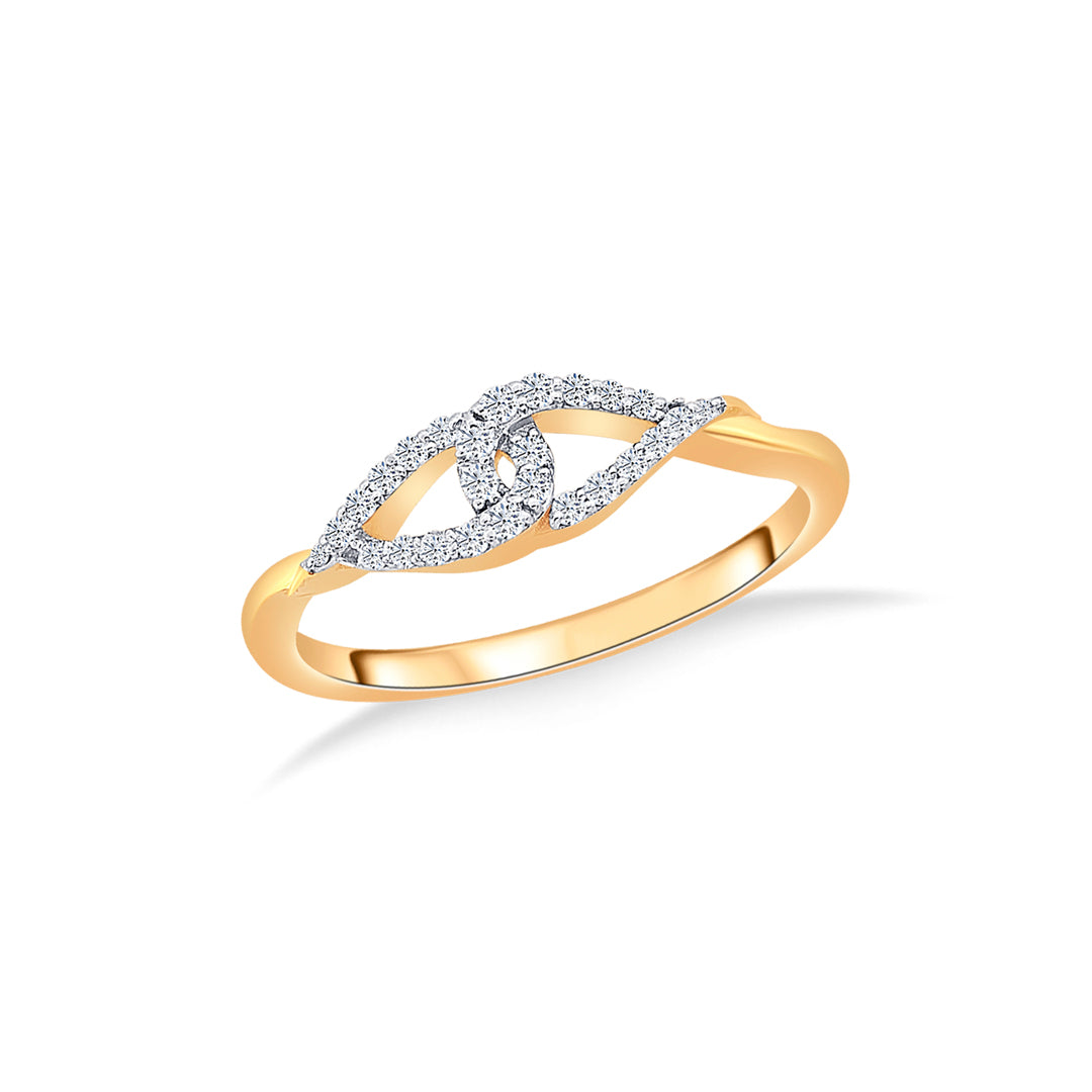 Infinity Caress Gold & Diamond Ring