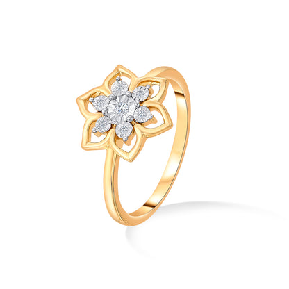 Lily-Blossom-Gold-&-Diamond-Ring
