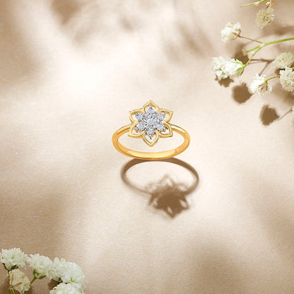 Lily-Blossom-Gold-&-Diamond-Ring